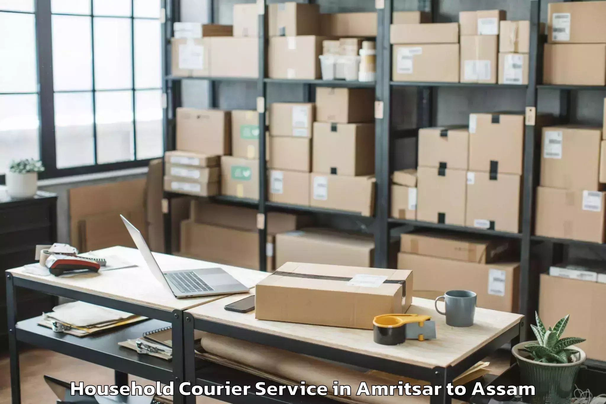 Reliable Amritsar to Chaparmukh Household Courier